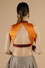 Orange Sleeveless BlouseDSC08604 copy